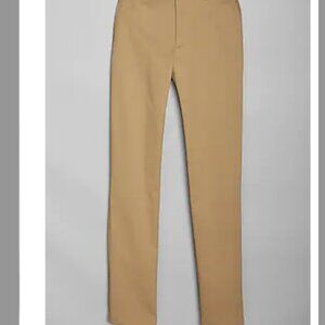 JoS. A.Bank Traveler Collection Tailored Fit Flat Front Twill Pants  - walnut